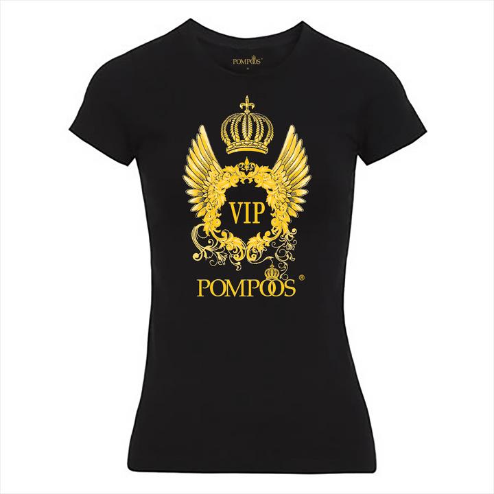 Pompöös T-Shirt Damen "VIP" - limited Edition T-Shirt Damen - Grösse M (M)