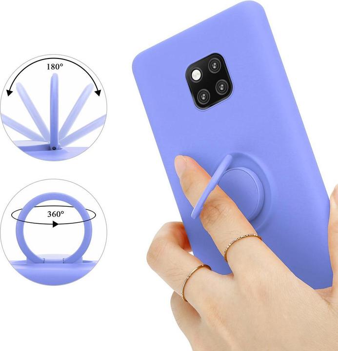 Productafbeelding Cadorabo TPU Vloeibare Ring Silicone Hoesje (Huawei Mate 20 Pro)