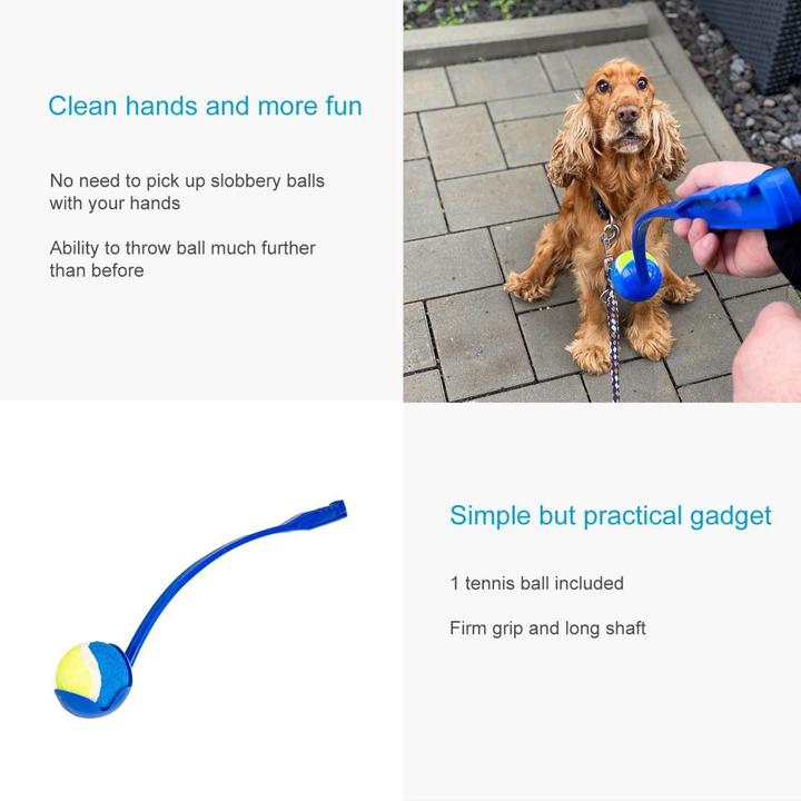 Actual product image Intirilife Dog Ball Slinger Ball Throwing Stick (Ball toy dog)