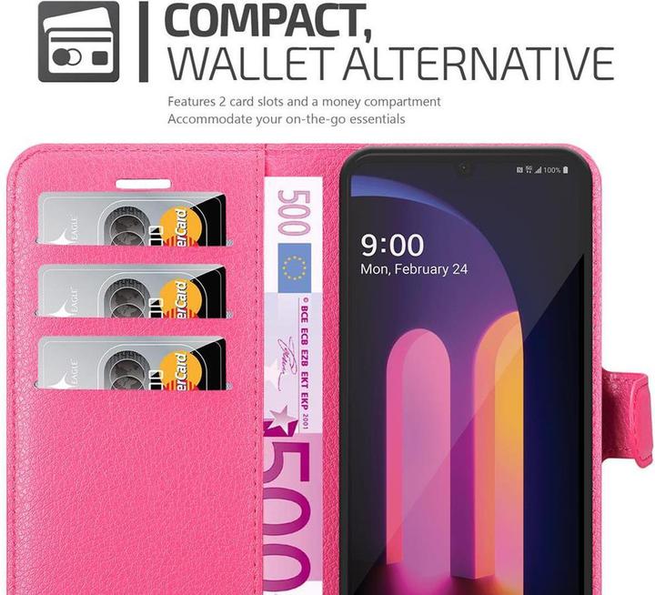 Produktbild Cadorabo Book mit Standfunktion Cover (LG V60 ThinQ 5G)