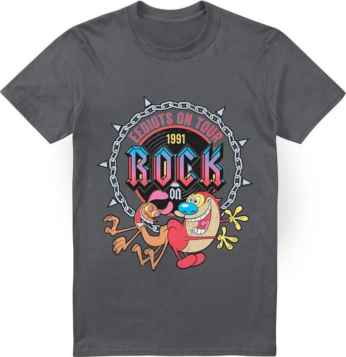 Image du produit Ren & Stimpy - T-shirt EEDIOTS ON TOUR - Homme (XL)