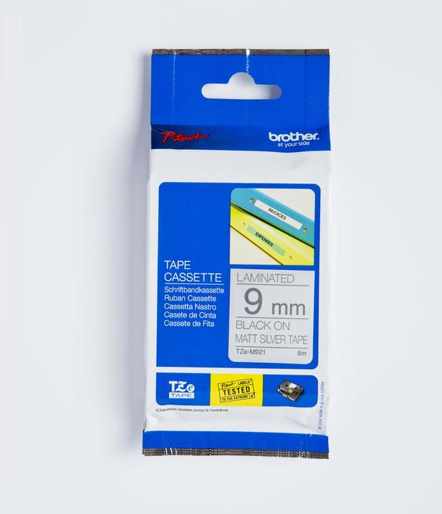 Produktbild Brother TZe-M921 (0.90 cm, Silber, Schwarz)