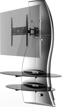 Image du produit Meliconi Ghost Design 2000 Rotation - Support mural pour TV - metallic silver (63", 30 kg)