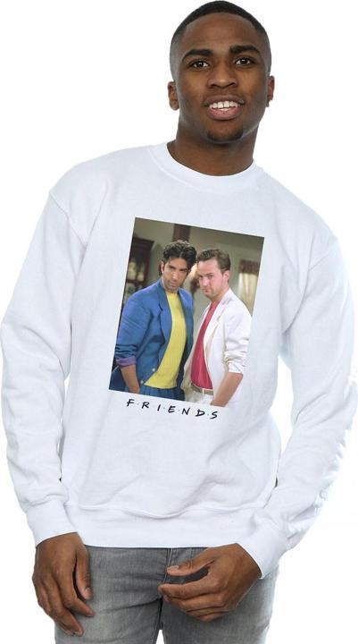 Actual product image Friends Mens Ross And Chandler College Sweatshirt (M)