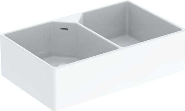 Actual product image Geberit Keramag City double sink with overflow (Sink accessories, 90 cm, 56 cm)