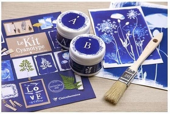 Actual product image Clairefontaine Cyanotype Creative Kit Set