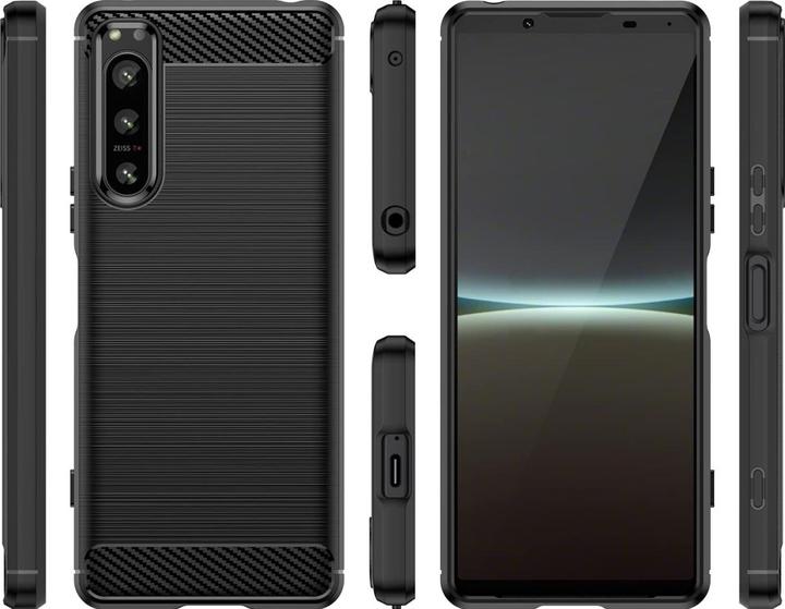Immagine prodotto Screenguard Sony Xperia 5 IV Cover Carbon Brushed Soft TPU (Sony Xperia 5 IV)