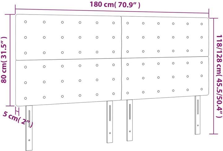 Actual product image VidaXL Raiden (180 x 5 x 128 cm)