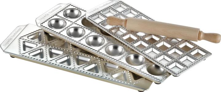 Actual product image Imperia Raviolamp Tris Ravioli Classici, Tortelli Classici and Ravioli Chef made of aluminium with