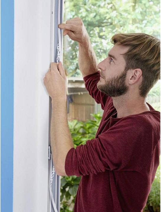 Actual product image tesa 2x COMFORT insect screen for windows, with Velcro tape, self-adhesive, without drilling (100 x 100 cm)