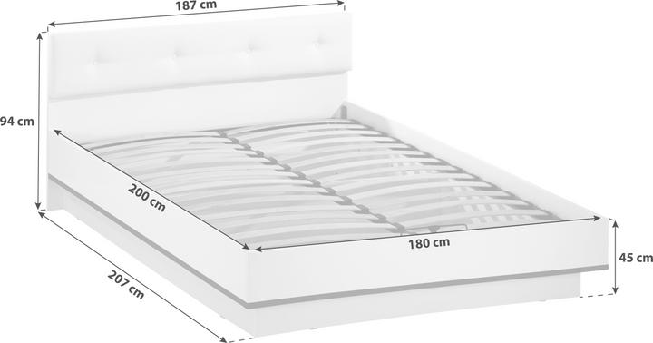 Actual product image Lipo Futon bed (180 x 200 cm)