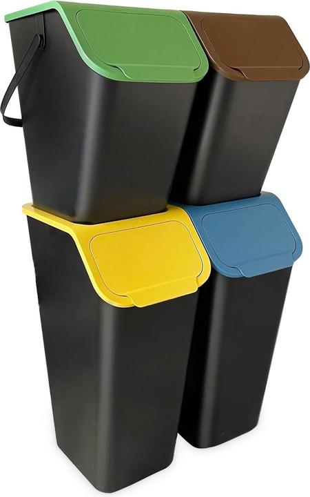 Go Practic 4-teiliges Küchenmülleimer-Set (120 l)