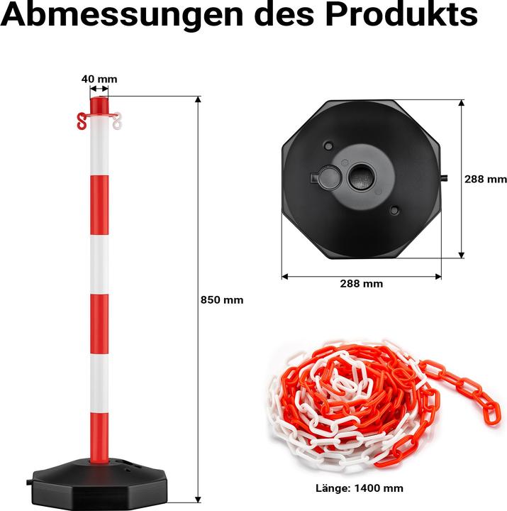 Actual product image Wiltec Parkplatz Absperrung