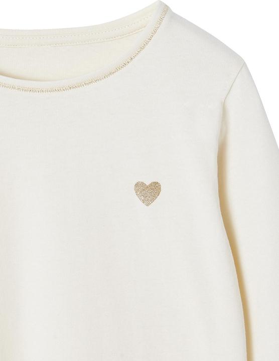 Produktbild Vertbaudet Mädchen Shirt mit Glitzerherz und Recycling-Baumwolle BASIC (146)