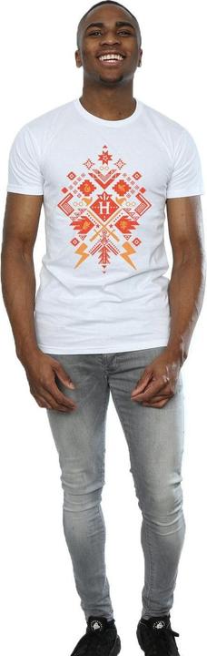 Actual product image Mens Christmas Fair Isle T-Shirt (L)
