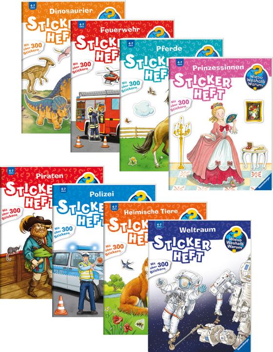 Actual product image Ravensburger Why? Why? Why? Sticker book: Space