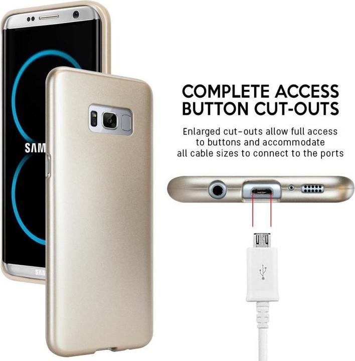 Actual product image I-Jelly - Samsung Galaxy S8+ case (Gold) (Samsung Galaxy S8+)