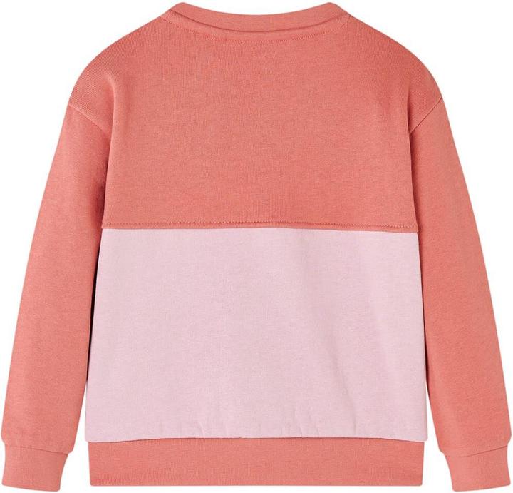 Produktbild VidaXL Kinder-Sweatshirt mit Farbblock Rosa 128,Material: 80 (128)