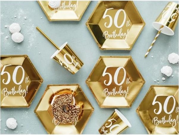 Immagine prodotto Partydeco Targa 50 anni in oro
