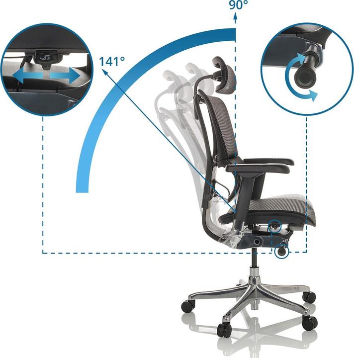 Actual product image Hjh Office Ergohuman Slim Gen2