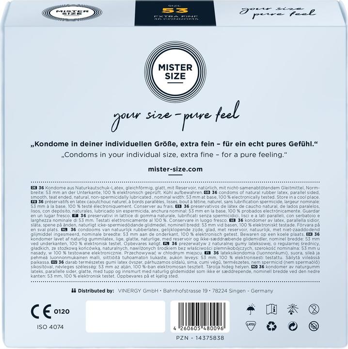 Actual product image Mister Size Soft Skin (36 pcs.)