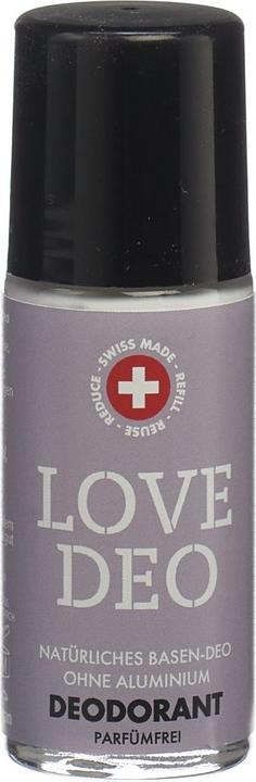 Schnarwiler LOVE DEO Basen Deodorant ohne Aluminium parfümfrei Roll-on (Roll-on, 50 ml)