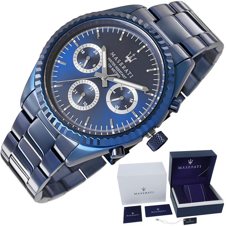 Immagine prodotto Maserati Edizione blu (Orologio da polso analogico, 200 mm)