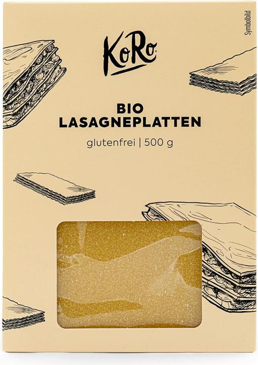 Produktbild KoRo Bio glutenfreie Lasagne aus Mais und Reismehl (500 g)