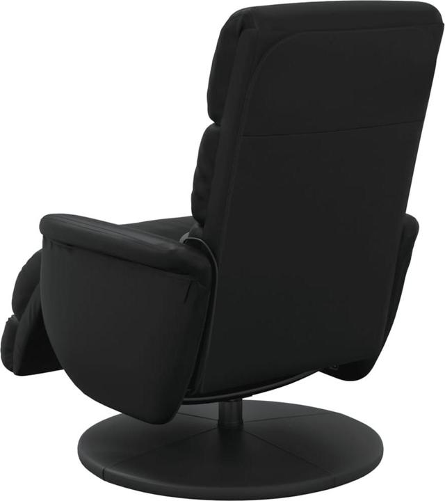 Actual product image VidaXL Massage chair with footrest black imitation leather, colour