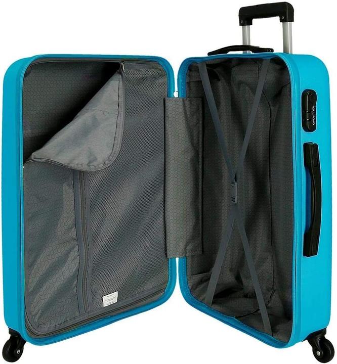 Produktbild Roll Road Kofferset Blau (91 l, Handgepäck (bis 50l), M (50 - 90l), L (90 - 115l))