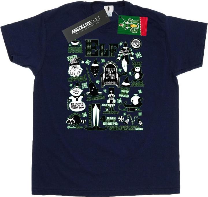 Elf Infographic Poster TShirt (XL)