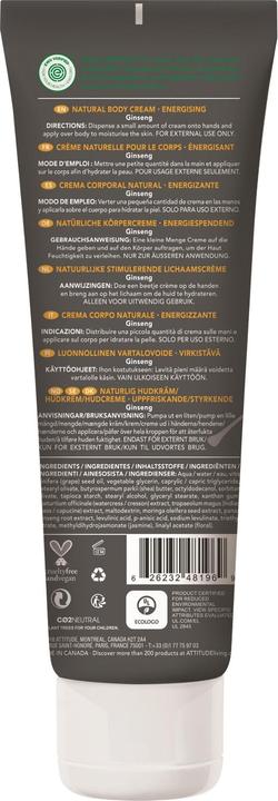 Produktbild Attitude Energising (Körpercreme, 240 ml)