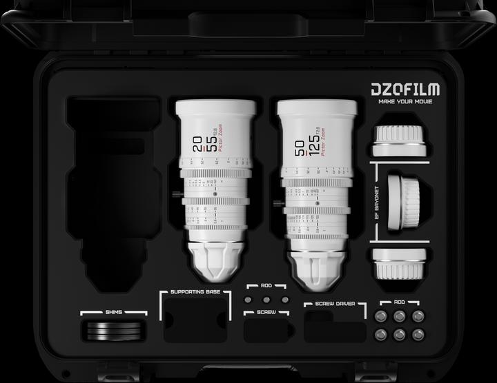 Image du produit Dzofilm Kit Pictor Zoom 2 Objectifs (50-125/20-55 T2.8) Blanc (Monture L)