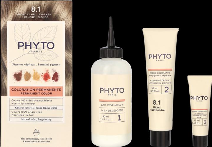 Produktbild Phyto Permanent Light Blonde 8.1 Hair Coloring (8.1 Blond Clair)