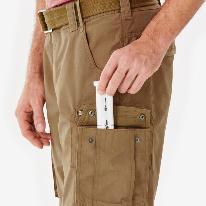 Produktbild Forclaz Zip-Off-Hose Cargohose Herren Trekking Backpacking - Travel 500 braun (46)