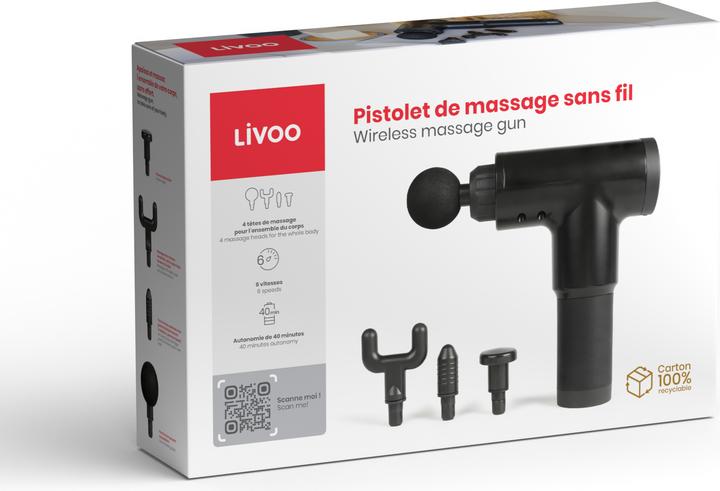 Actual product image Livoo Cordless massage gun