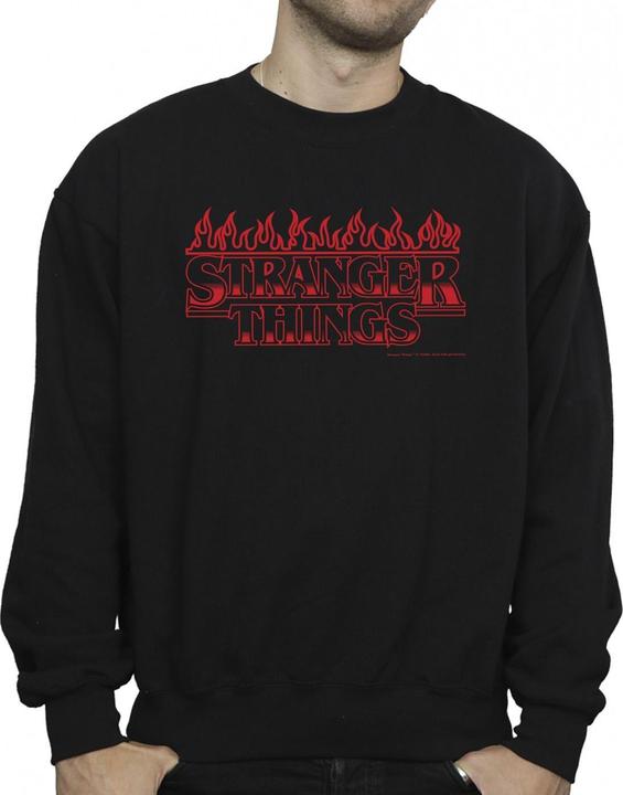 Actual product image Netflix Mens Stranger Things Flames Sweatshirt (XL)