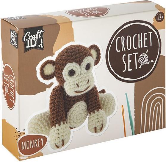 Produktbild Legind Craft ID - Crochet kit Monkey, 15x9x13,5 cm - (K-CR1704/GE)
