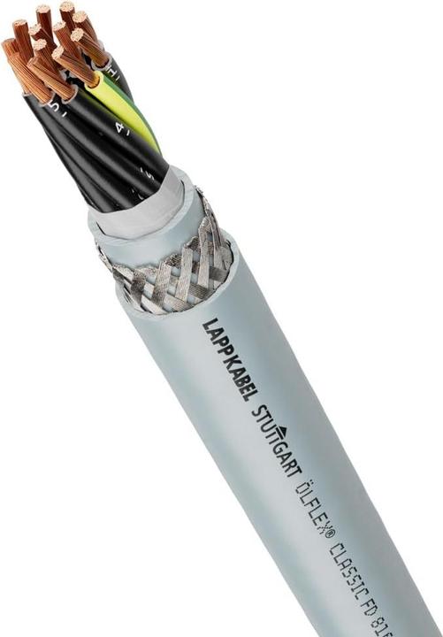 Produktbild Lapp 10 Meter 0026203 ÖLFLEX CLASSIC FD 810 CY 5x0,5 mm² PVC Steuerleitung mit grün-gelben Schutzlei (10 m)