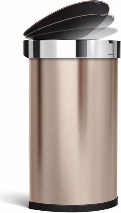 Actual product image Simplehuman Sensor waste garbage can 45 l, rose gold (45 l)