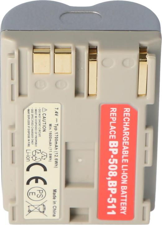 Image du produit AccuCell Batterie Canon BP-511 Batterie BP-508, BP-512 (Batterie)