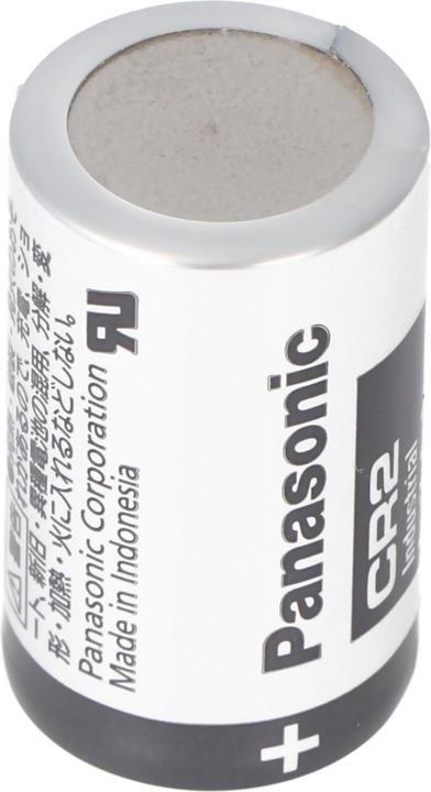 Actual product image Panasonic Photobatterie CR2 Lithium 3V Kapazität typisch 850mAh, 1 Stück (1 pcs., CR2, 850 mAh)