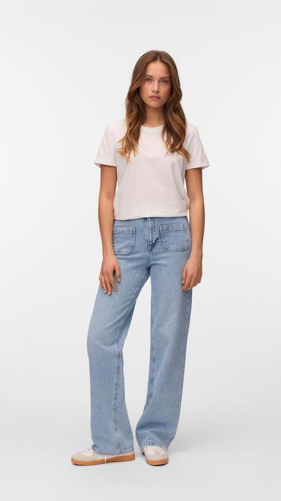 Actual product image Vero Moda VMTESSA Hohe Taille Weiter Beinschnitt Jeans Weit geschnitten (W30/L34)
