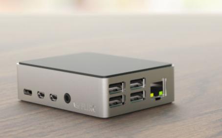 Actual product image Flirc Aluminum case for Raspberry Pi 4 with passive cooling