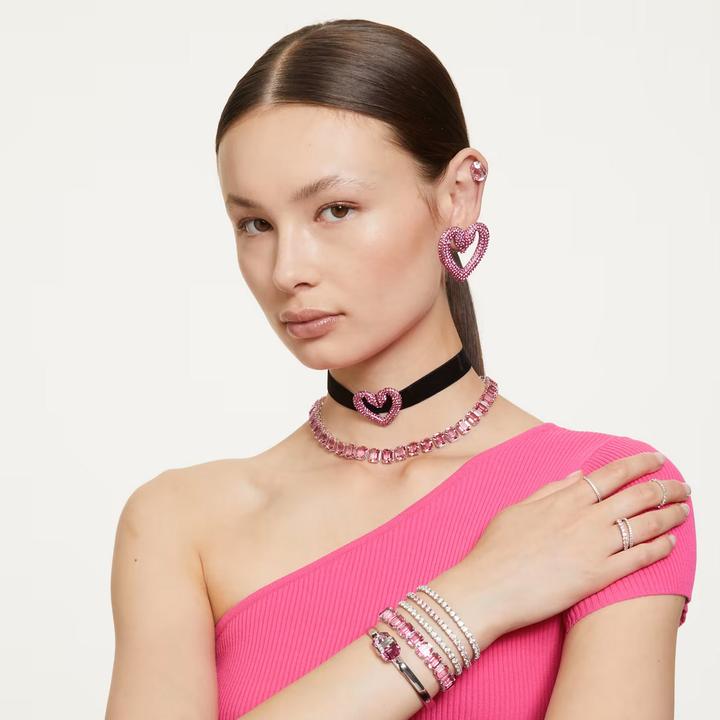 Image du produit Swarovski Matrix Tennis Bracelet rond rose (15.50 cm, Métal Swarovski)