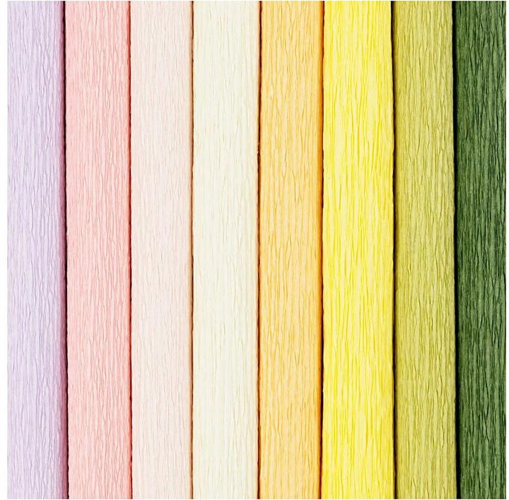 Image du produit Creativ Company Papier crépon pastel (105 g/m², 8 x)