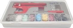 Kleiber Snap fastener set with pliers, 150 pieces for easy attachment of snap fasteners