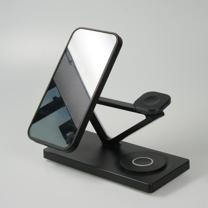 Produktbild PhoneLook 5 in 1 Magnetische Ladestation 15W Wireless Charging mit MagSafe Touch Control LED Nachtlicht (15 W)