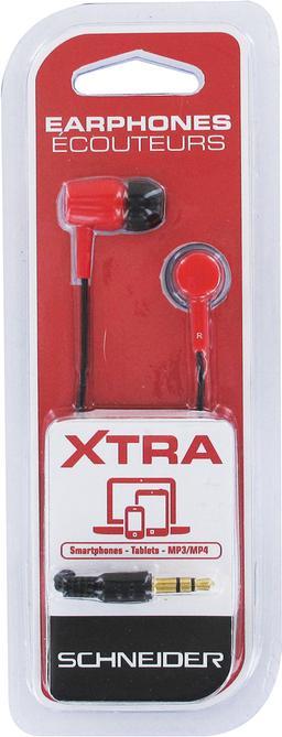 Actual product image Schneider Earphones Xtra Rouge