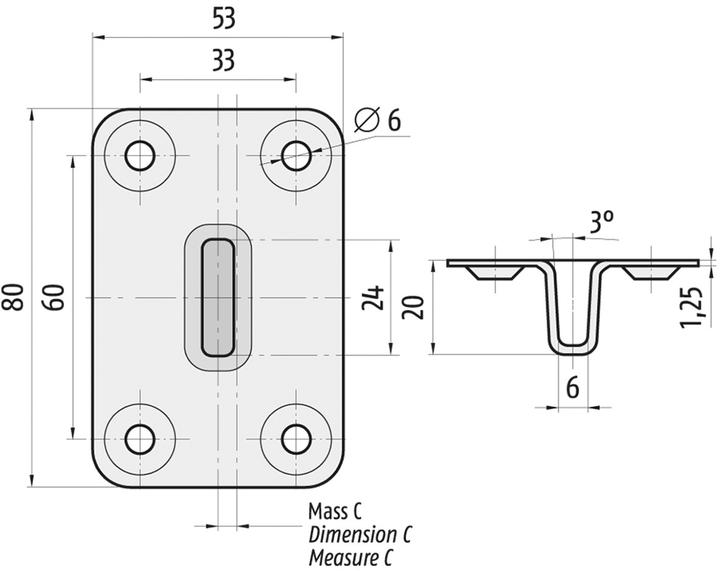 Actual product image Planet Bottom closing troughs BM 5/13 mm (1 pcs.)